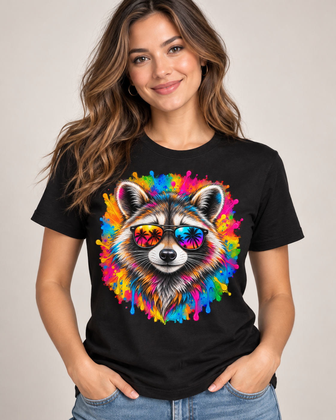 Waschbär – FARBVIEH T-Shirt